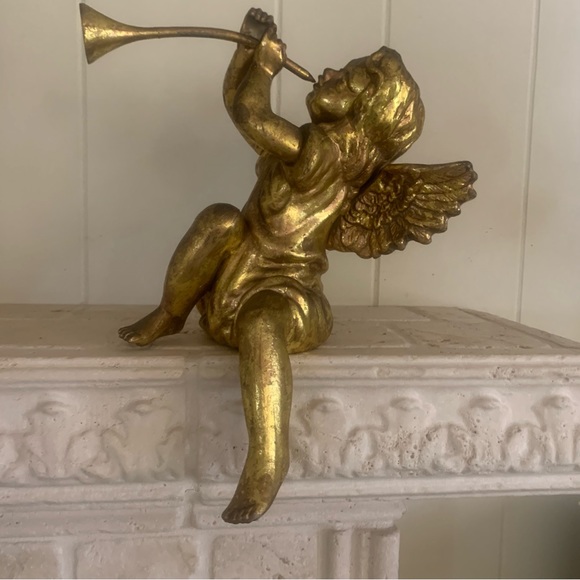 Closing Soon.✨ Winter Rose Garland Qt. 2 w 2 Cherubs. - Picture 9 of 14